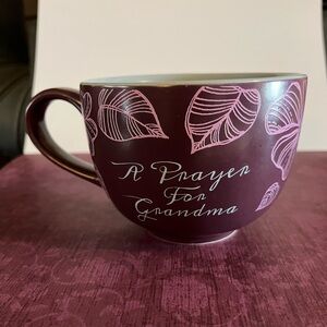 Abbey Press Mug with Pink Leaf Design “A Prayer for Grandma”